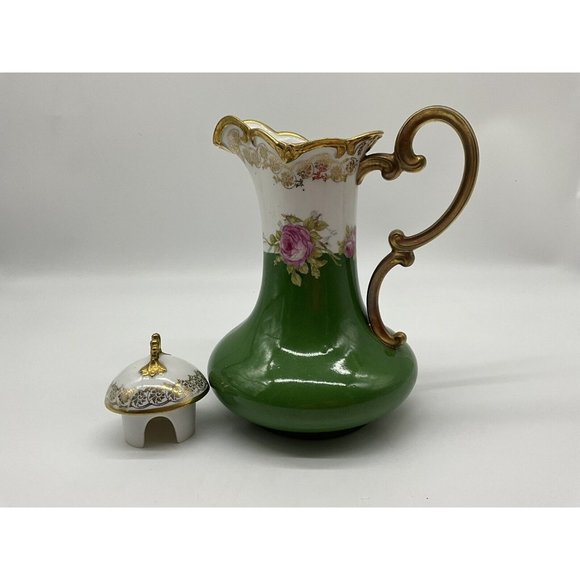 Imperial Crown China Chocolate Pot, Hand Painted, Vienna Austria - Picture 13 of 16